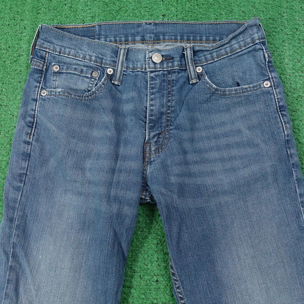 Levis 511 Jeans Mens 30x32 Blue Light Wash Slim Fit Denim Pants Zip Fly - Picture 2 of 12